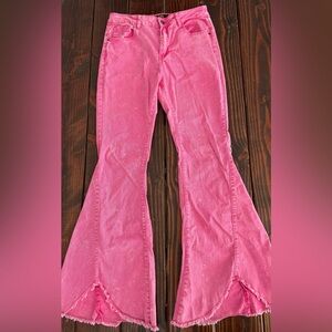 Pink Flared Pants